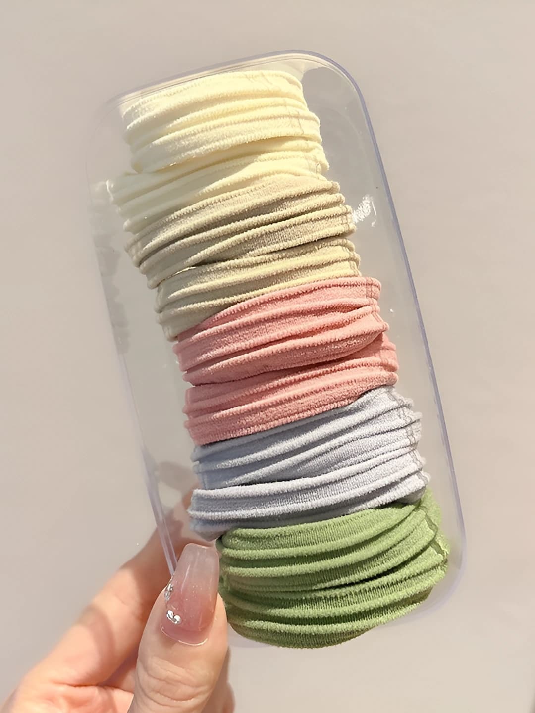 Pastel stripes, 10 pcs, 4.5 cm