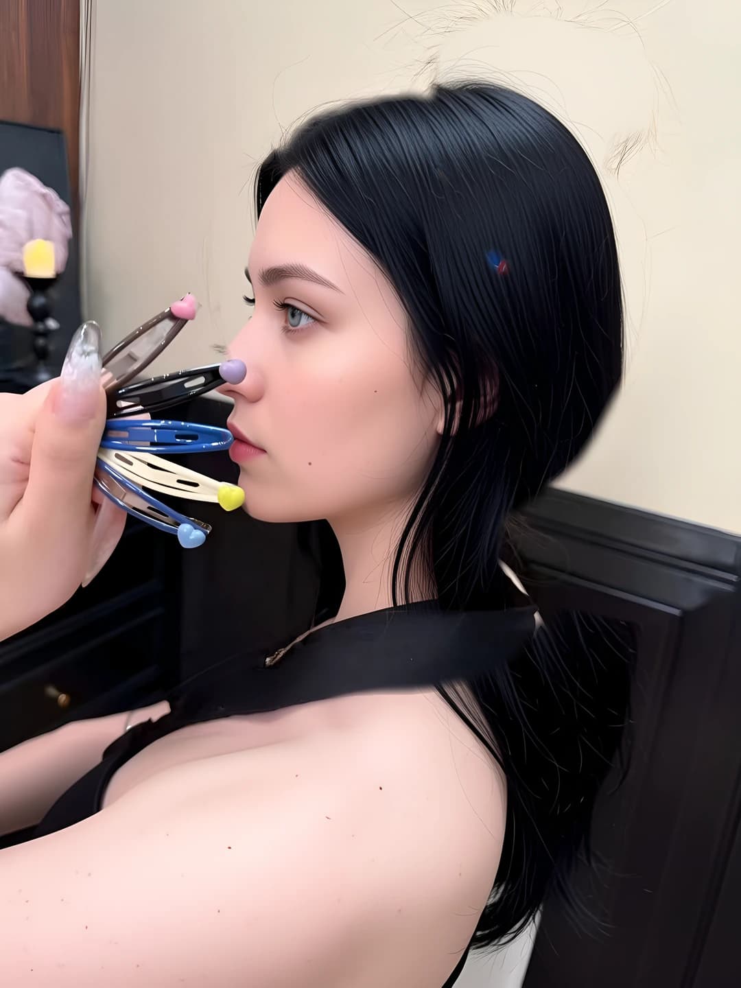 Женские BB-заколки с сердцем в корейском стиле в милом стиле