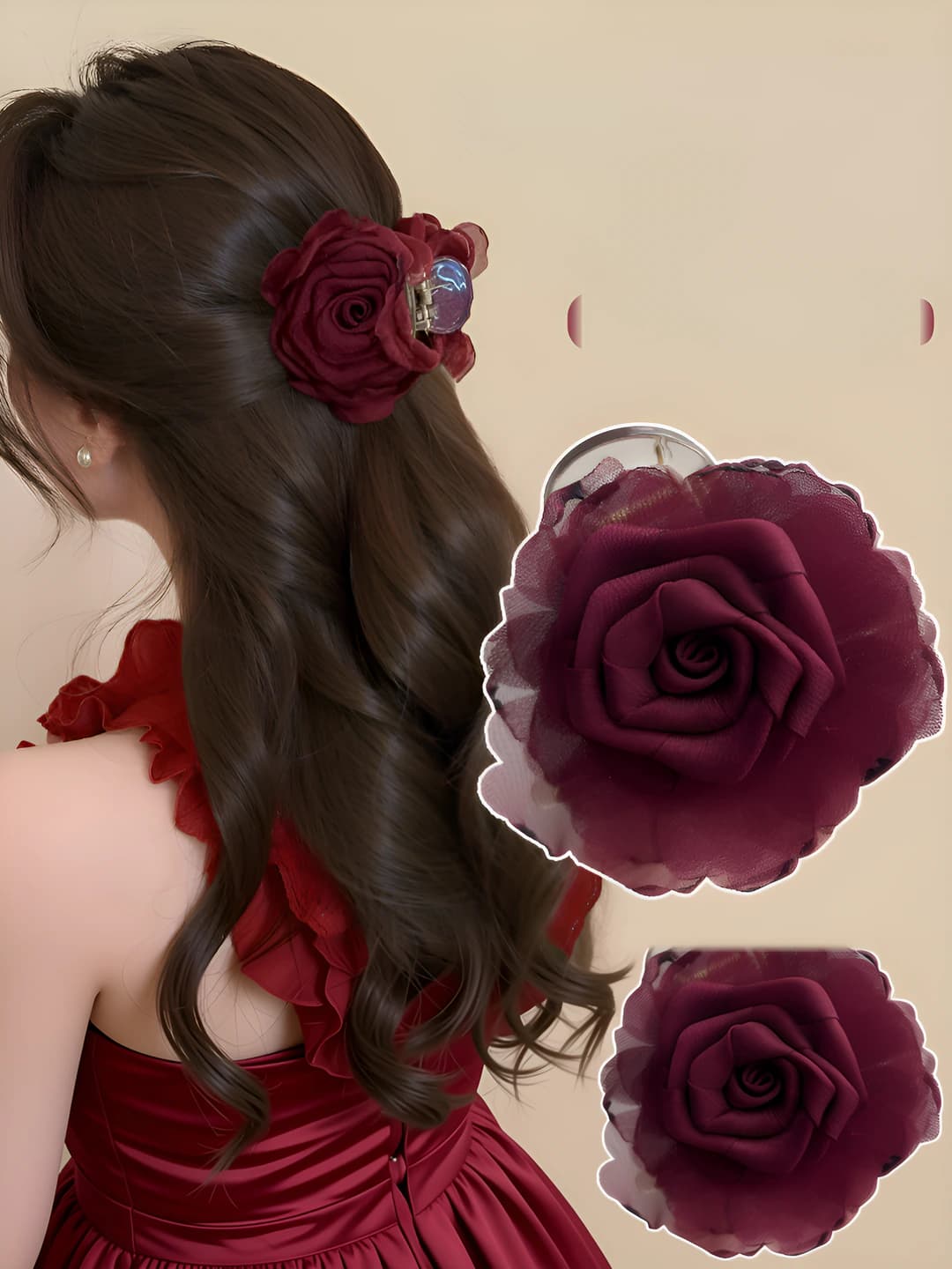 1# Wine red (8 cm)