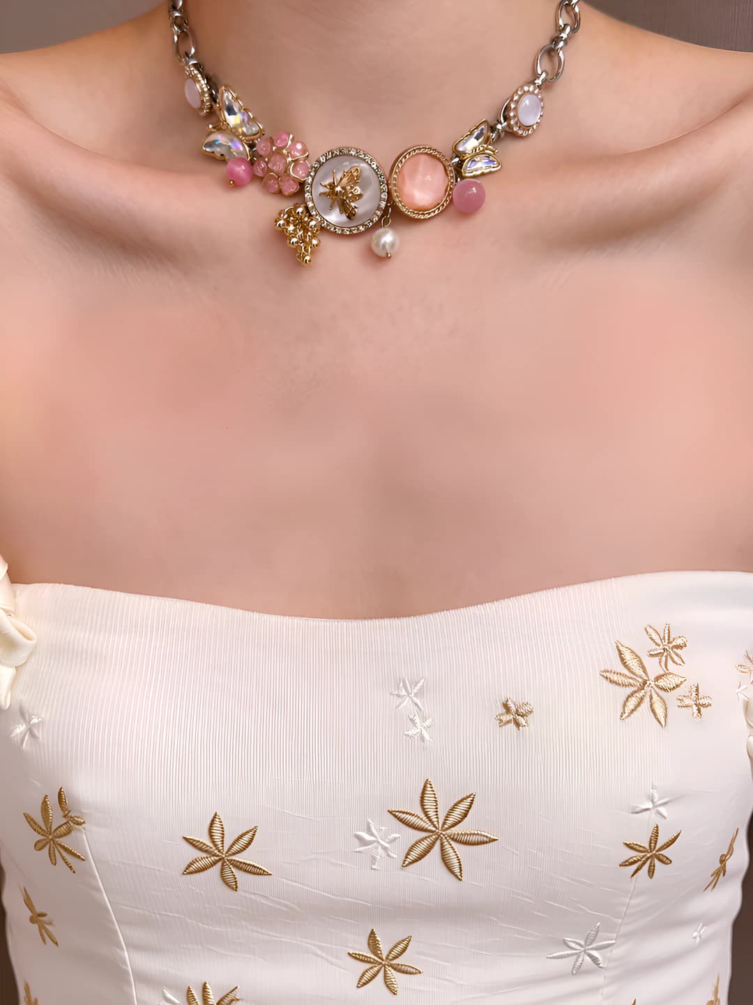 30# Necklace - Gold - Silver - Pink