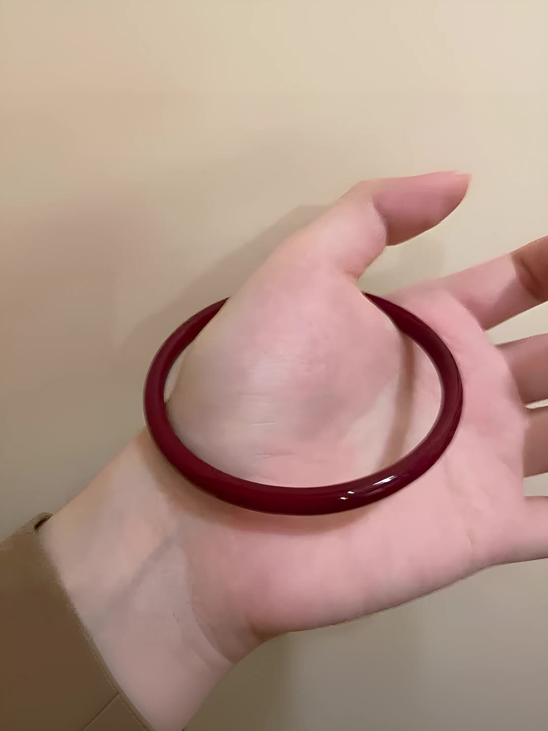 Red cinnabar, 1 pc, 62mm