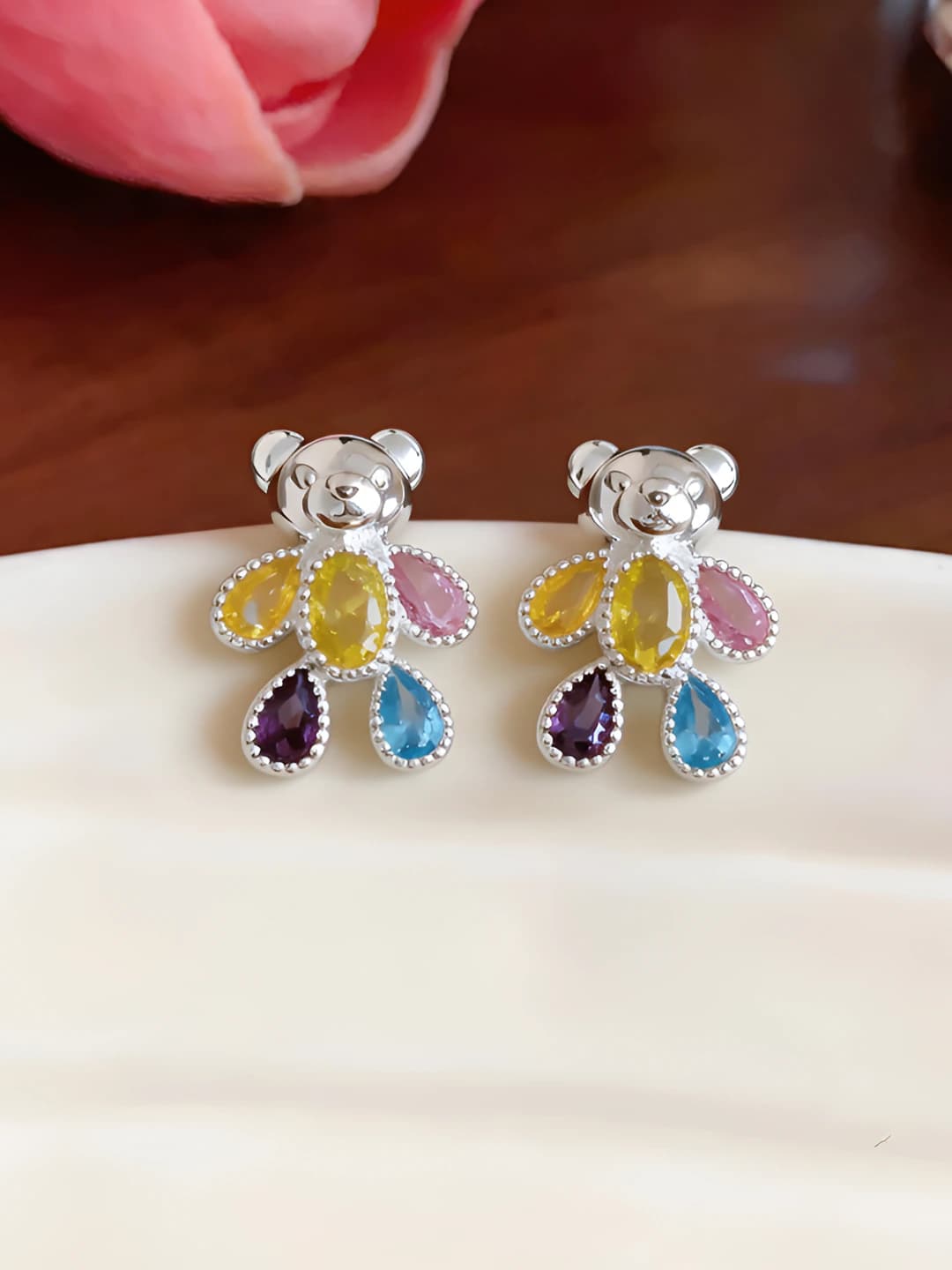 Серебряная игла, серебро, разноцветный