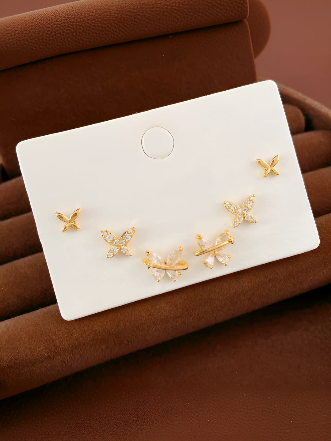 Silver post - Gold - Gold plated (6 pcs set)
