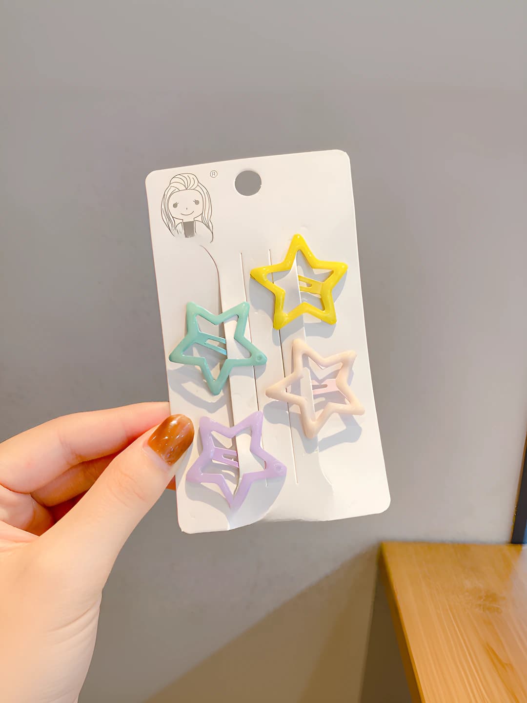 3# Фиолетовая звезда 4 шт-3cm