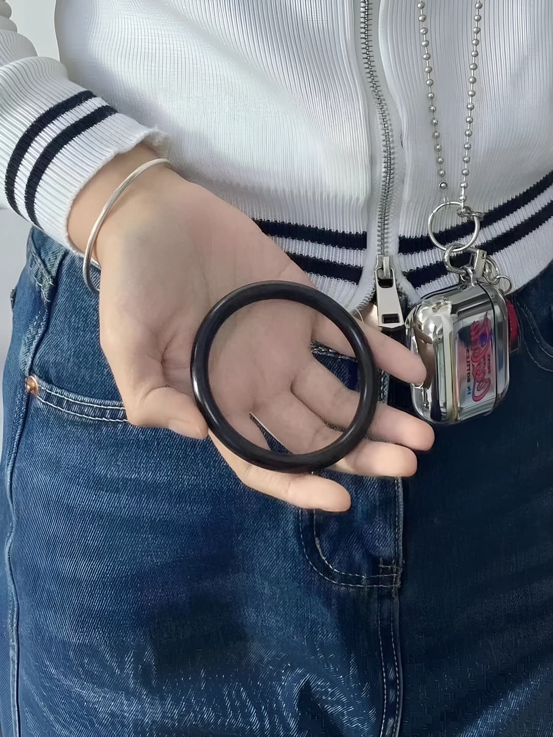 Ширина 8mm, Чёрная роза, 1 шт