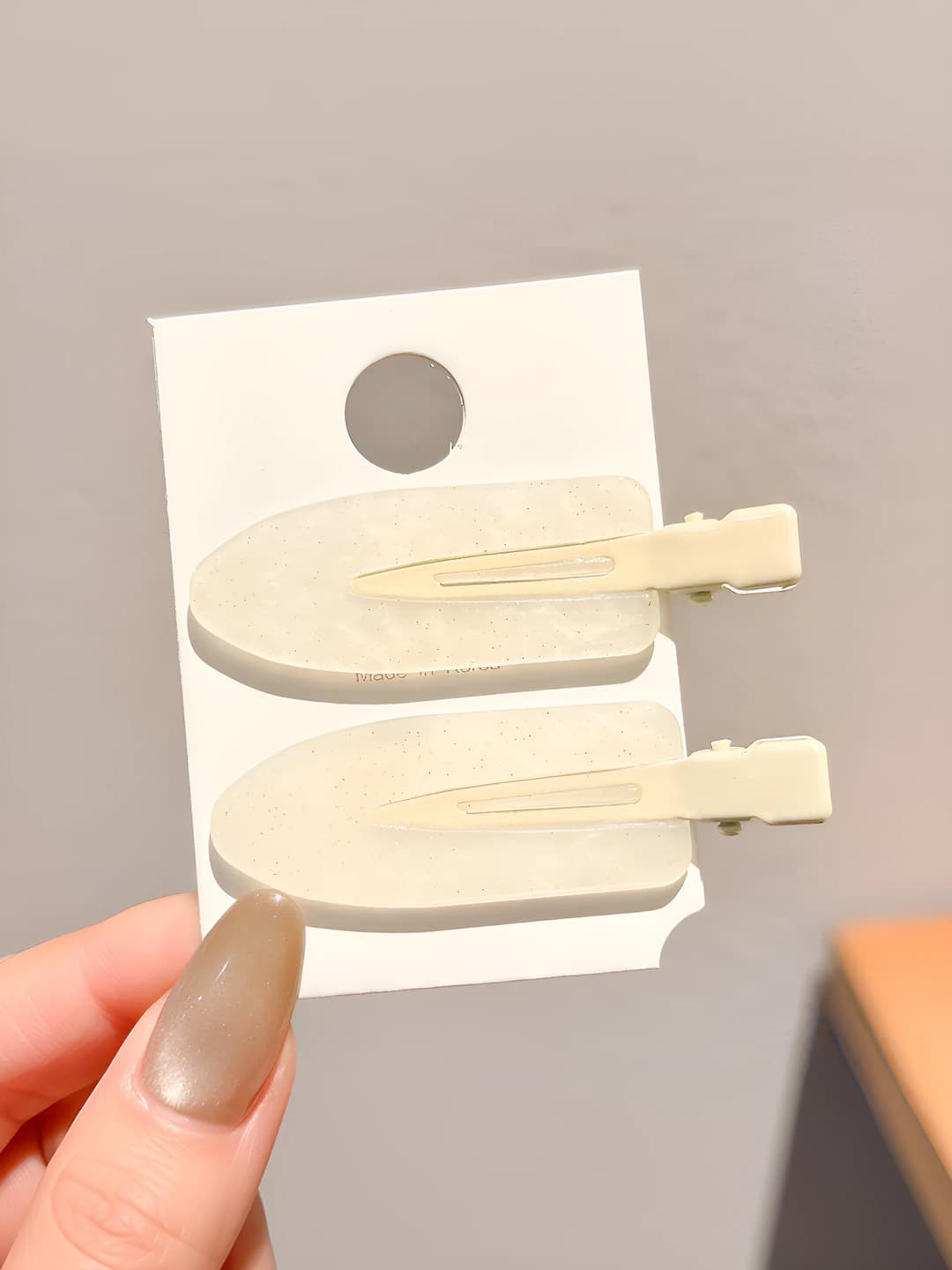5# Off-white 2 pcs - 6.5 cm
