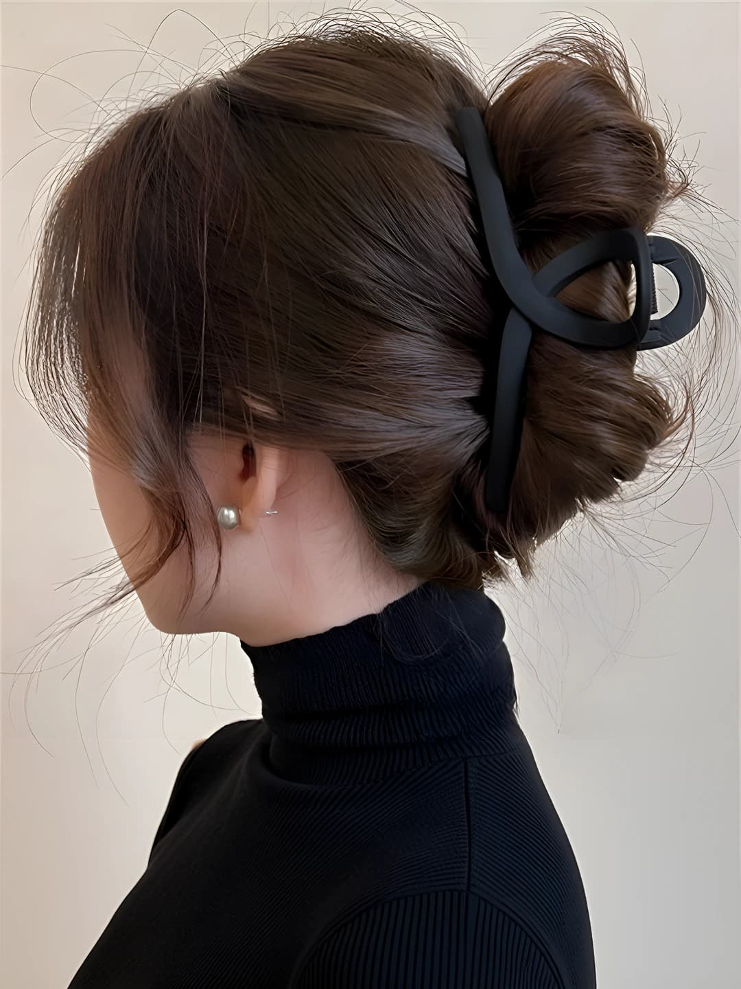 2# Большой чёрный перекрестный клипса 14.6cm