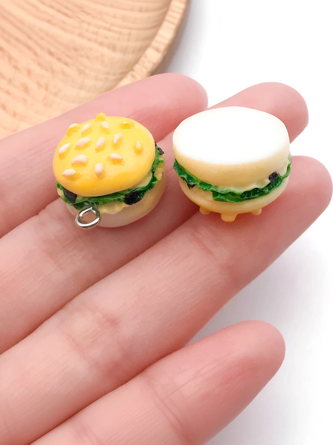 Жёлтый resin бургер 20x16x12mm-2.5g