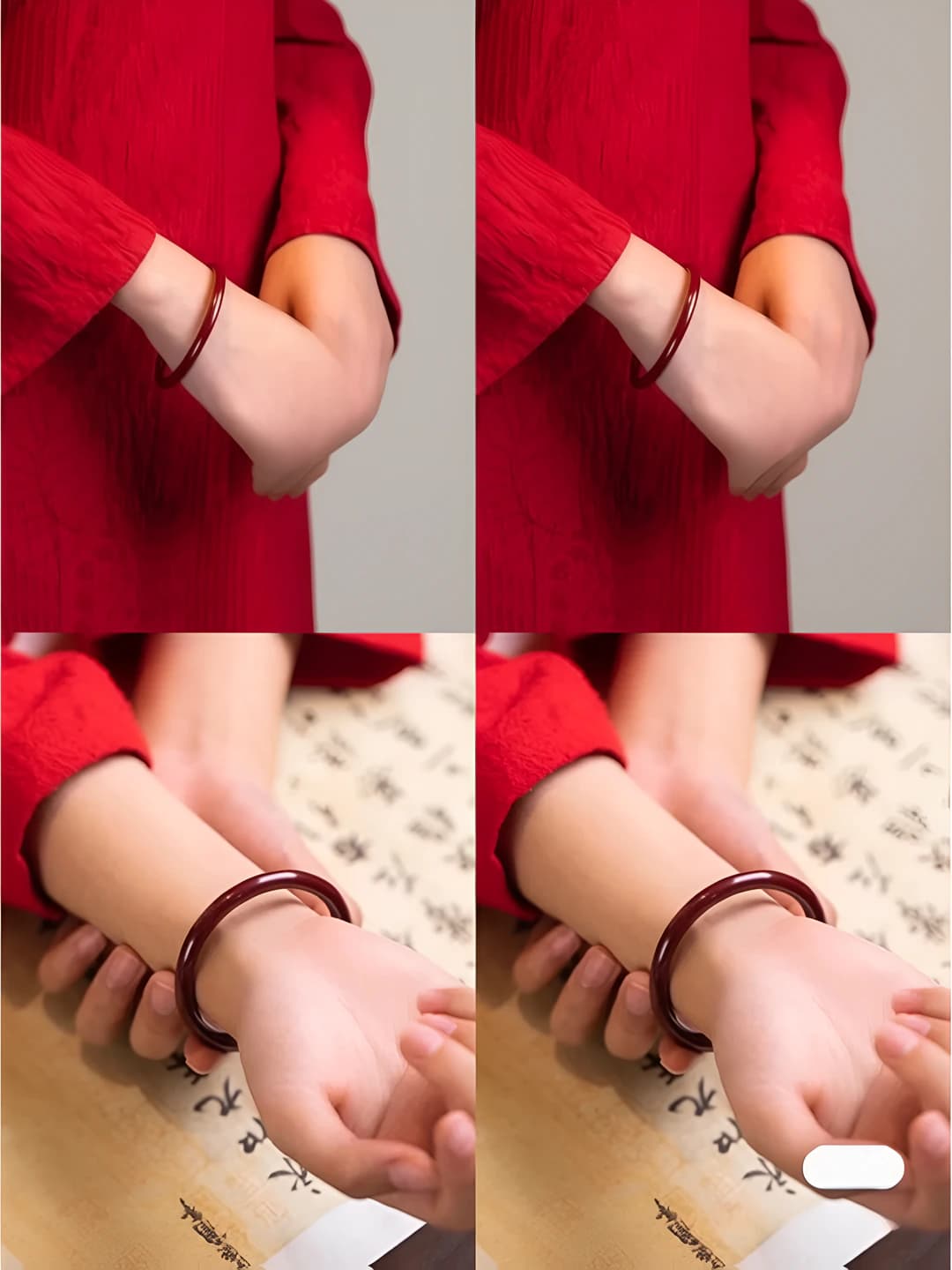 Qalin bilakuzuk, Qizil cinnabar, 58mm