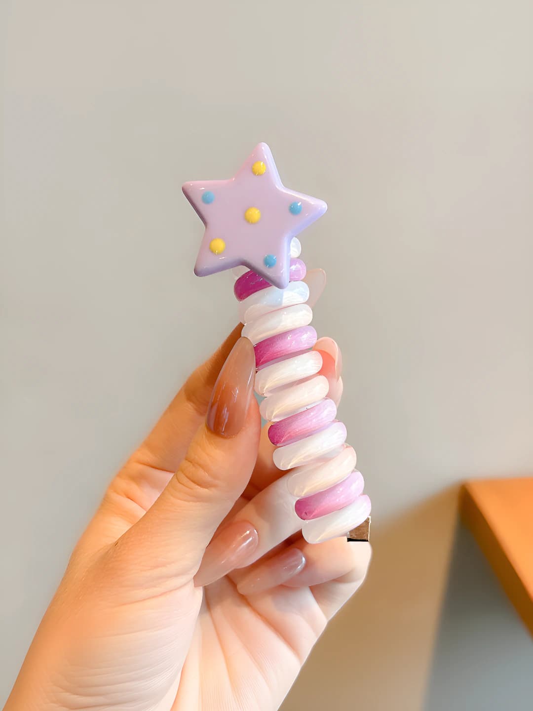 3# Star phone cord - purple