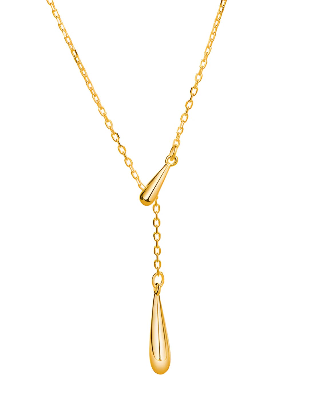 Gold - drawstring teardrop