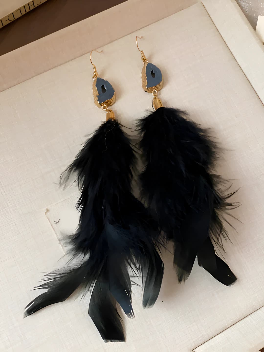 Ear clip - Gold - Black