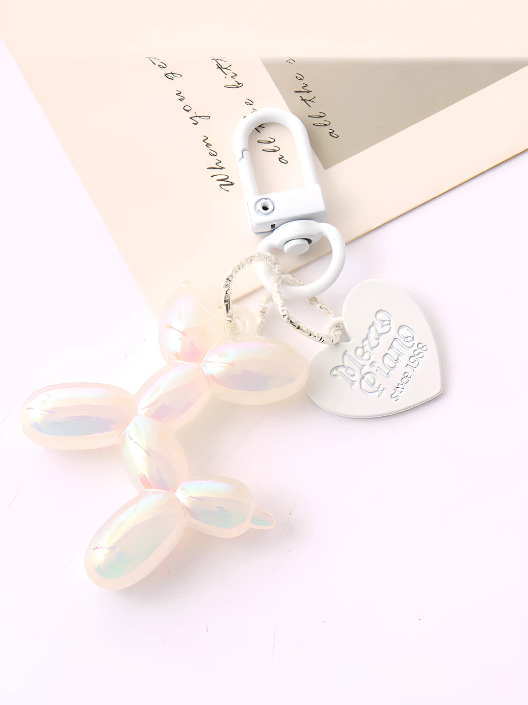 Balloon dog charm, AB color