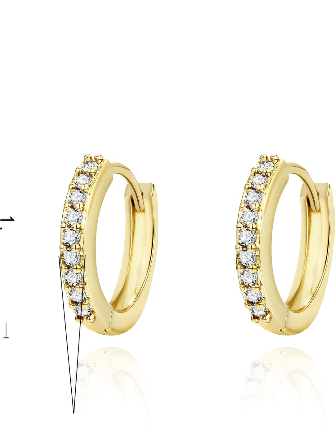 14K gold sku8877 pair