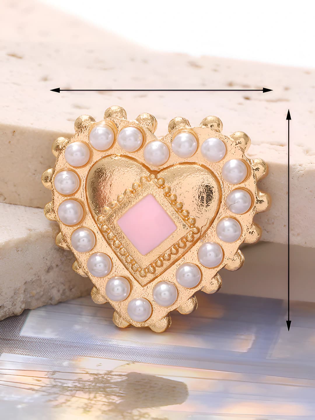 D2626 Pearl heart Pink
