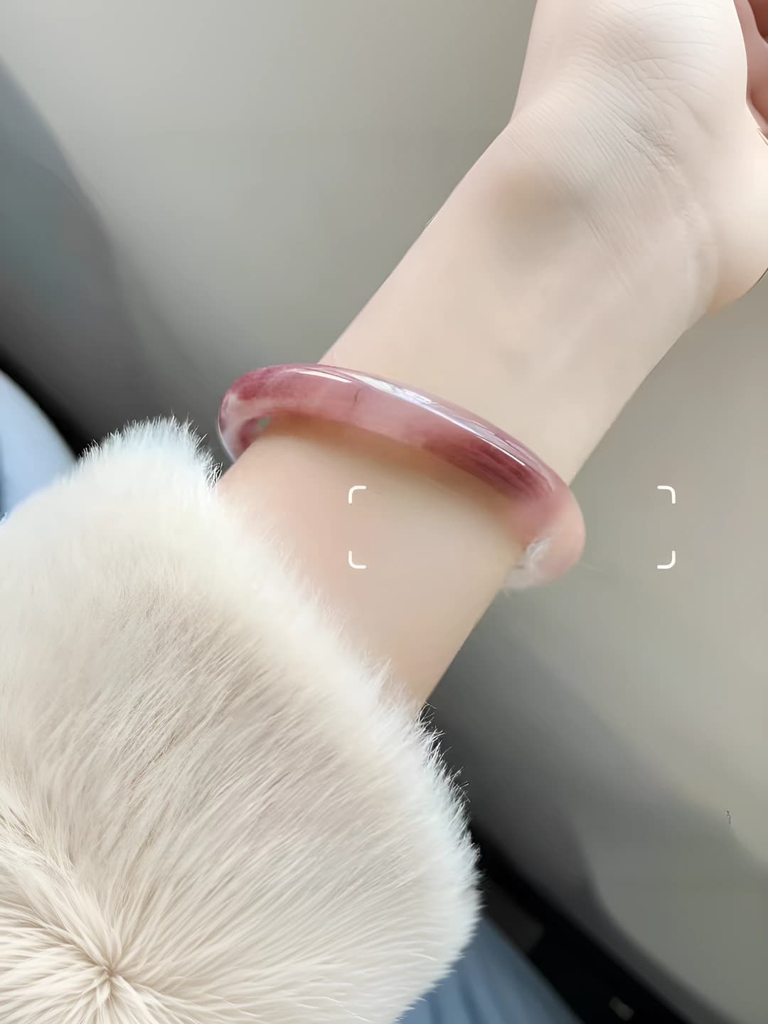 Thick bracelet violet 1 pc 58 mm