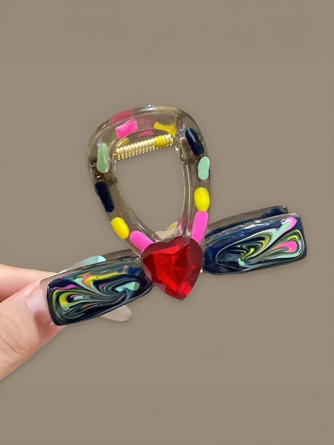 Rang-barang yurak qisqich ~8 sm