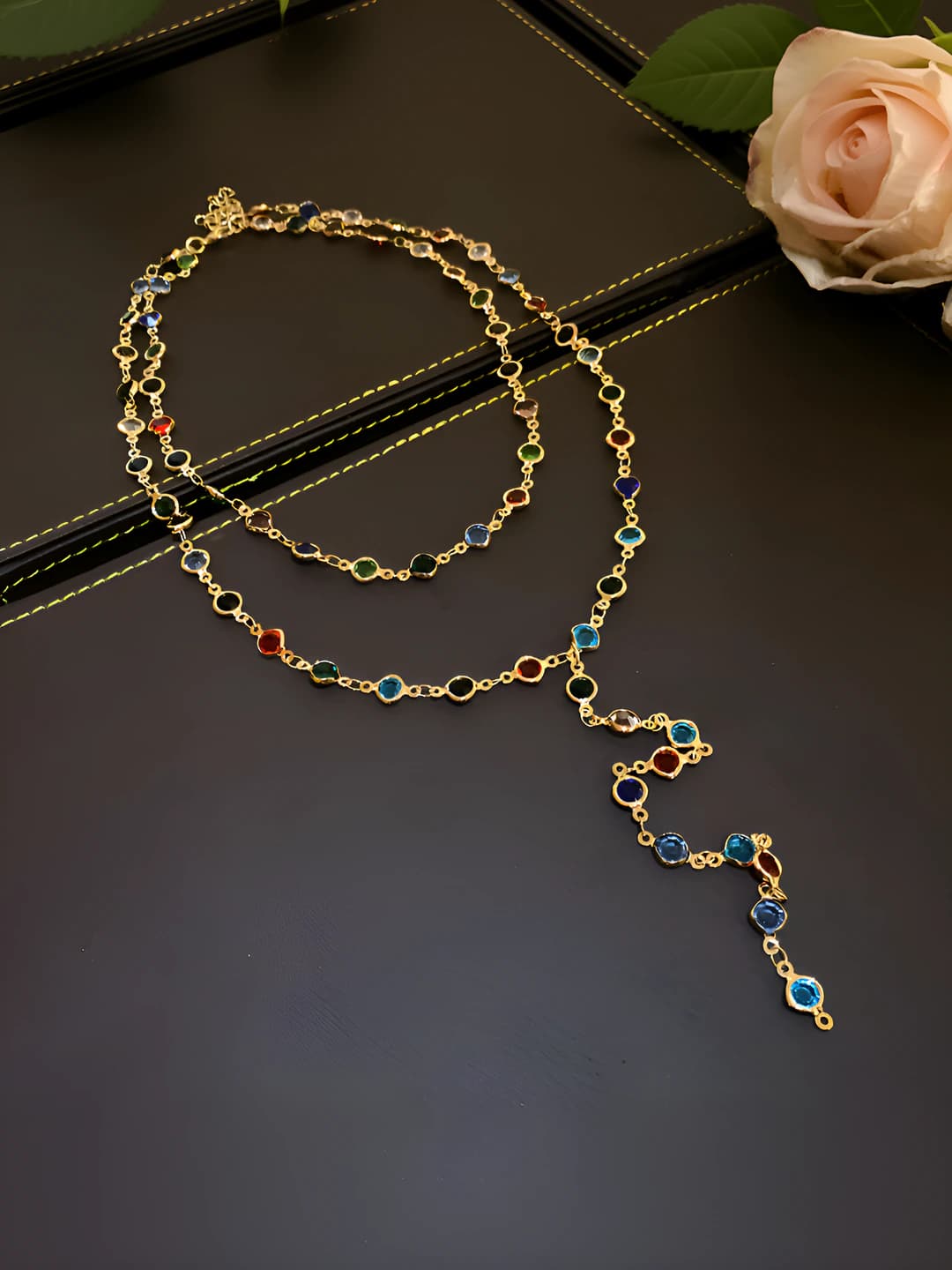 31# Necklace - Gold - Multicolour