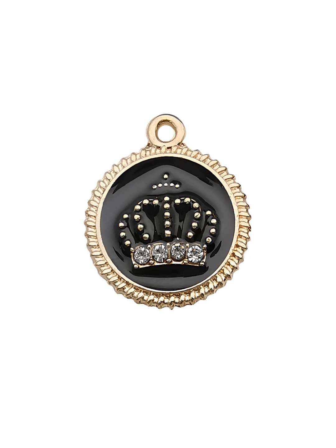 1 pc Black crystal crown 16x19mm-2g
