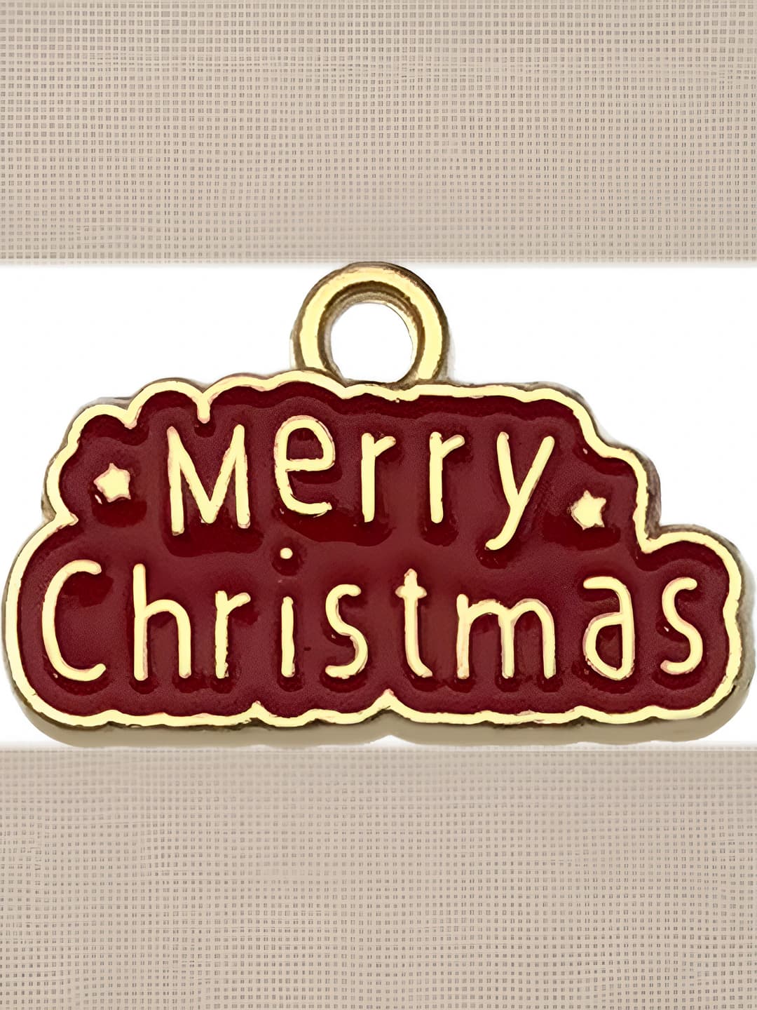 1 pc Christmas letter plaque 13x20mm 1.3g