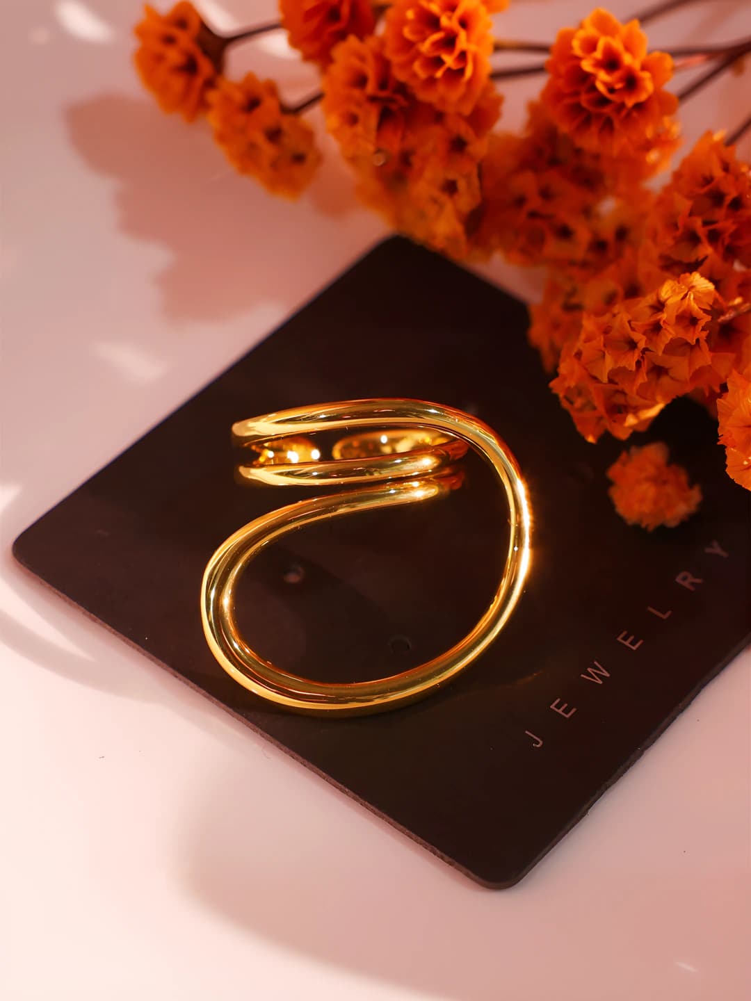1 pc ins style open ring (Gold)