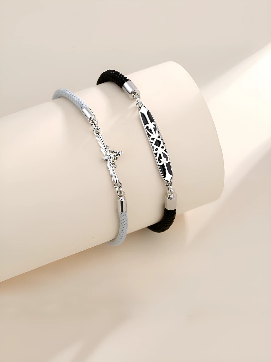 Women's Korean style moonstone braided bracelet, couple gift, new Chinese style