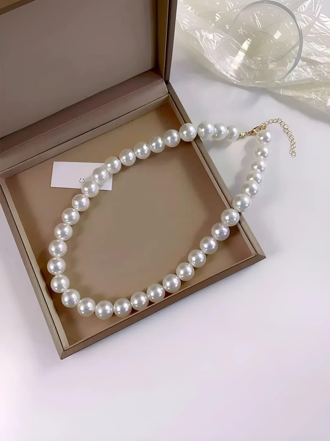 Fever style 14mm pearl necklace