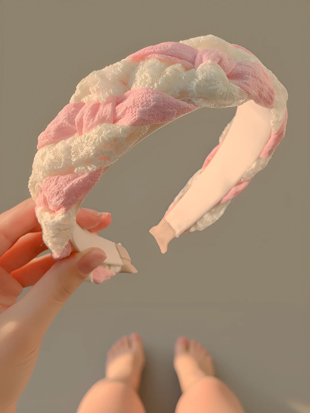 Lace sakura pink