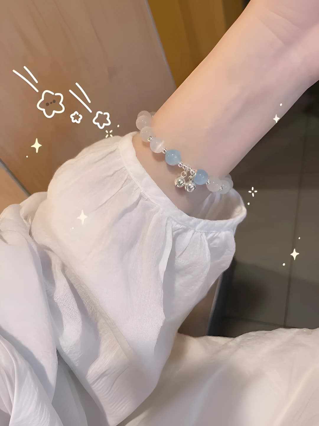 Blue moonstone bracelet