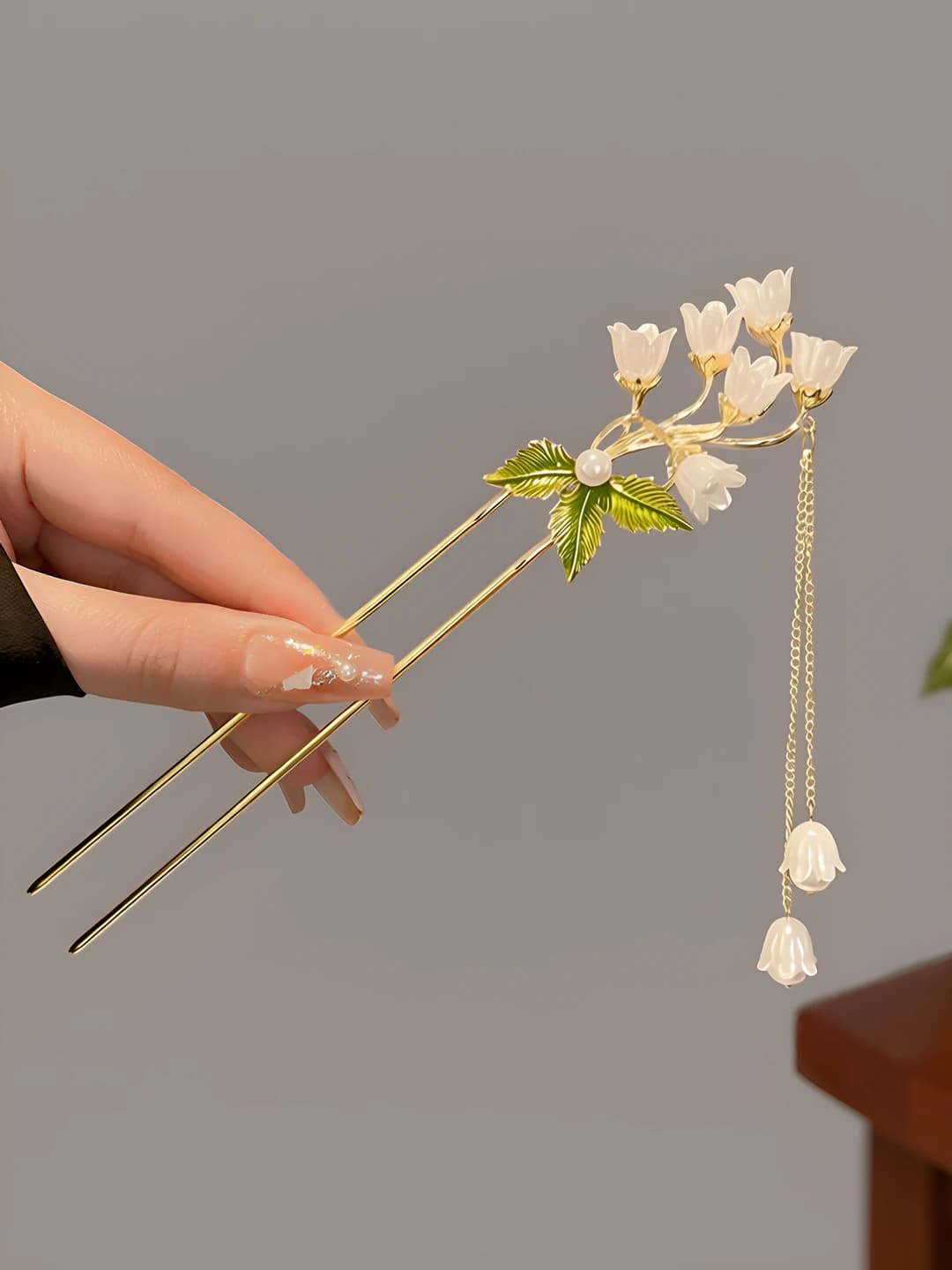 Ландыши с кистями, 2 шпильки