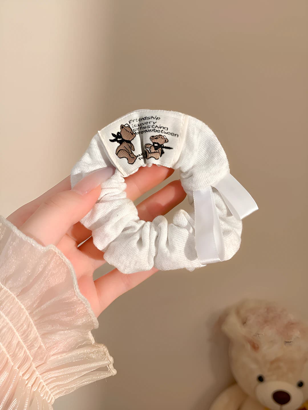 Коричневый с мишкой, 8 см