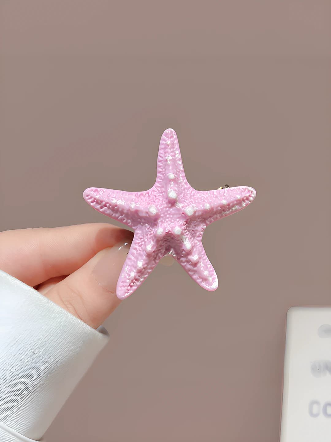 Purple starfish clip 5.5 cm