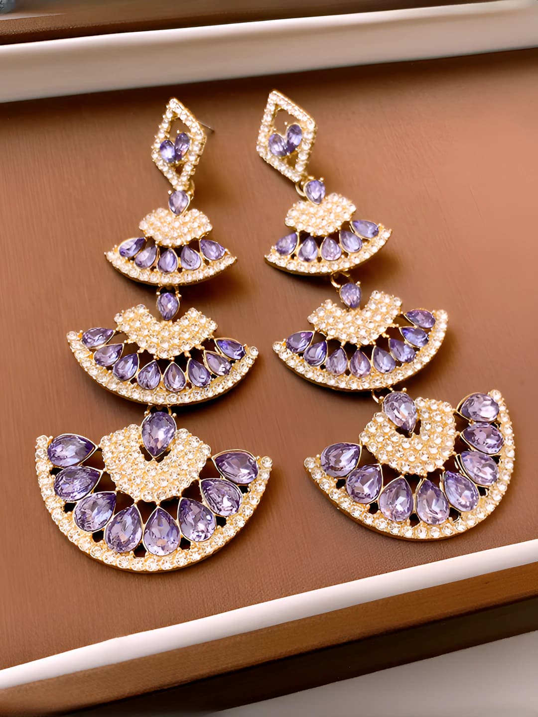 18# Silver pin - Blue-purple