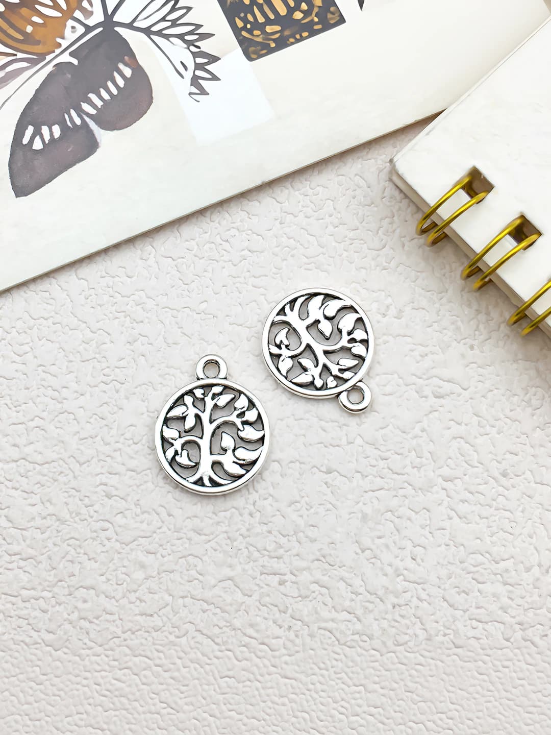 1 шт круглое Дерево жизни 15x19mm-1.3g-10417
