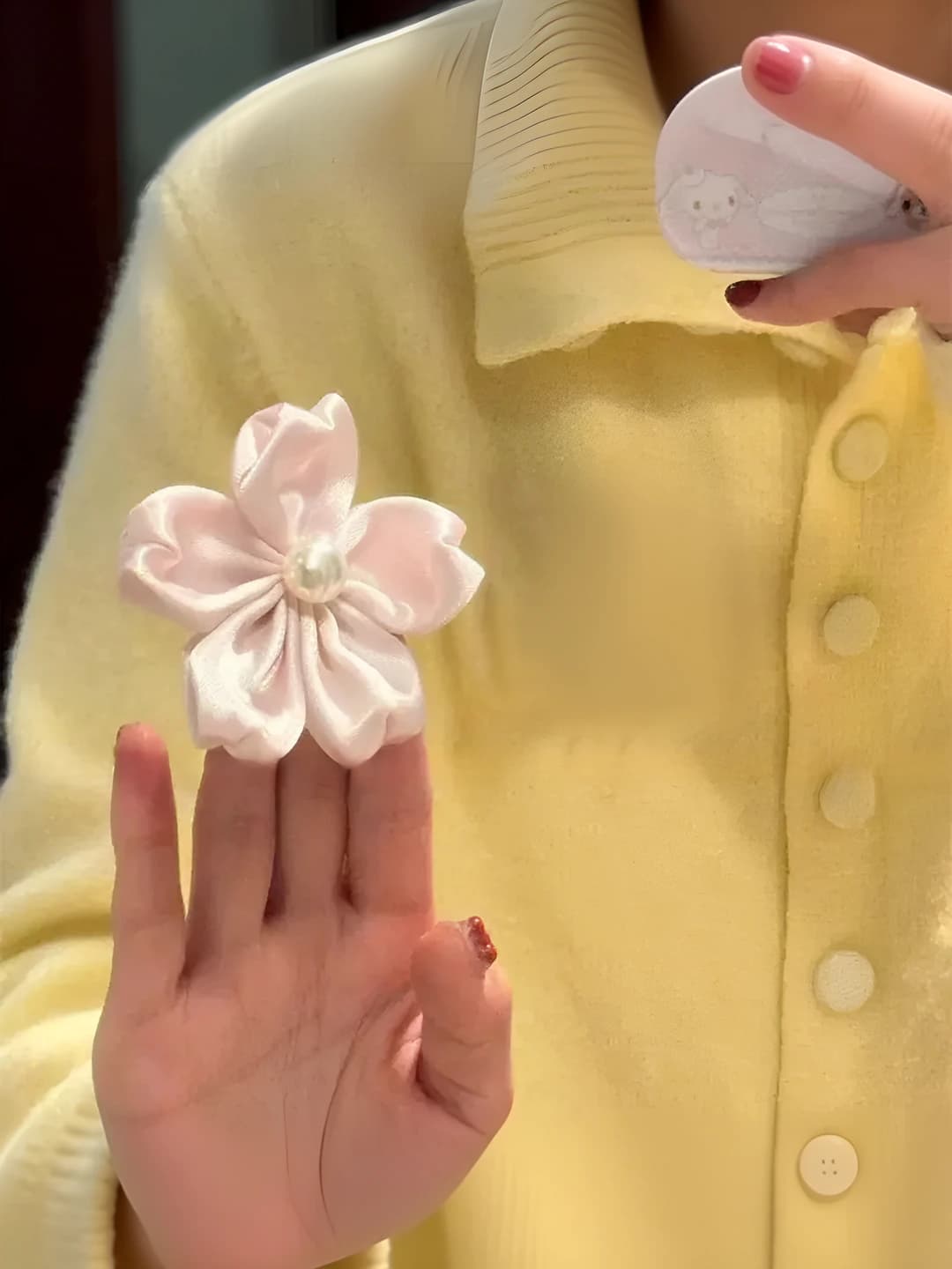 1# light pink sakura, 1 pc, ~5cm