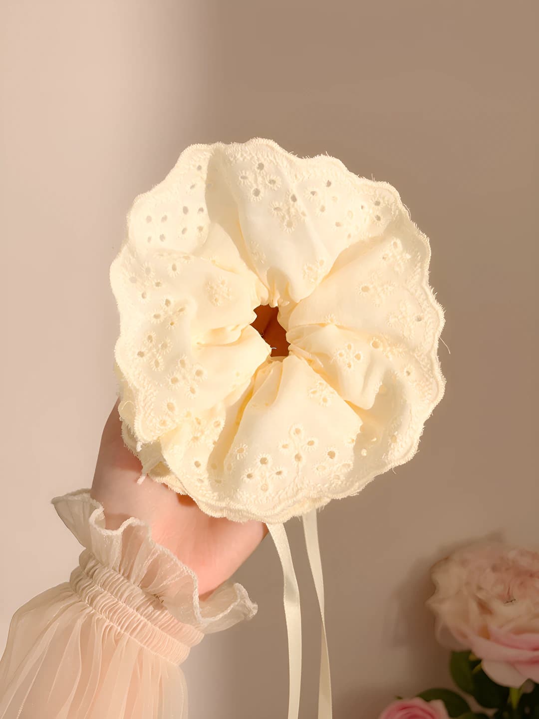 3# Yellow drawstring large ring - 30*14 cm