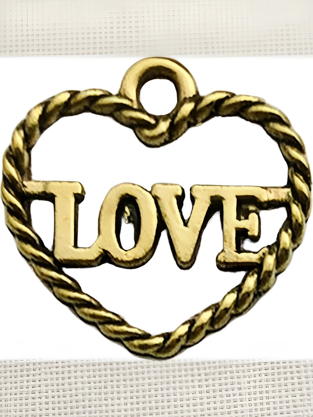 1 ta o'yma yurak love 14x14mm-0.7g-17623