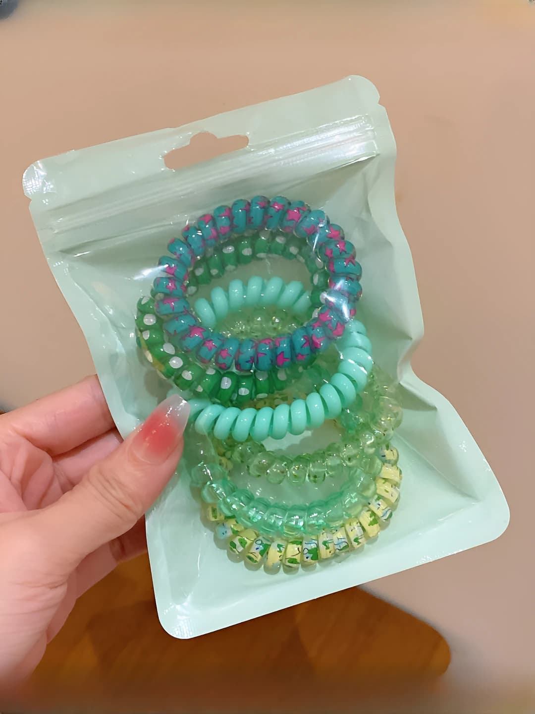 Green 6-piece set (in bag as shown)