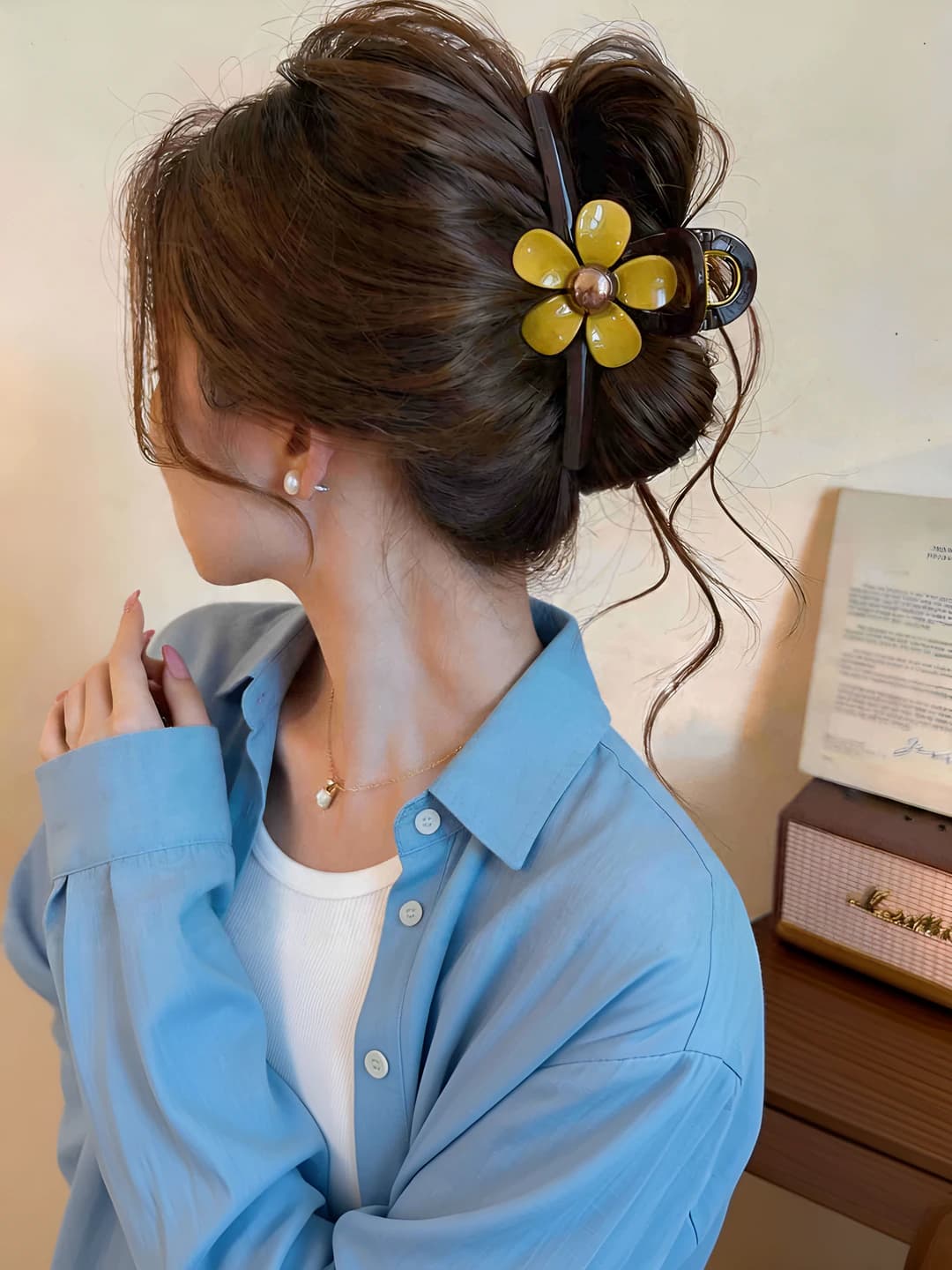 Light yellow floral (13 cm)