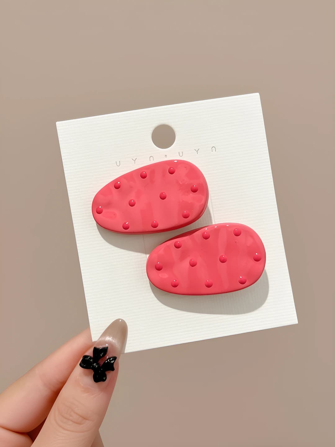 3# Rose red 2 pcs 4 cm