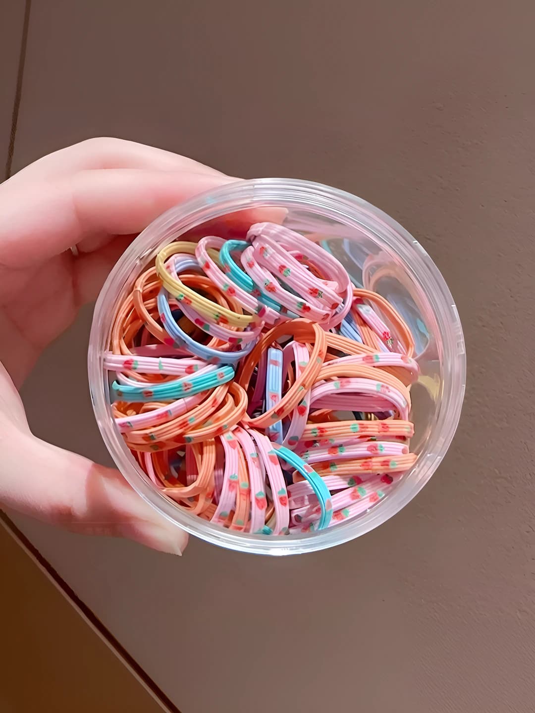 8# Multicolour print medium 50 pcs bag outer diameter 2.8 cm