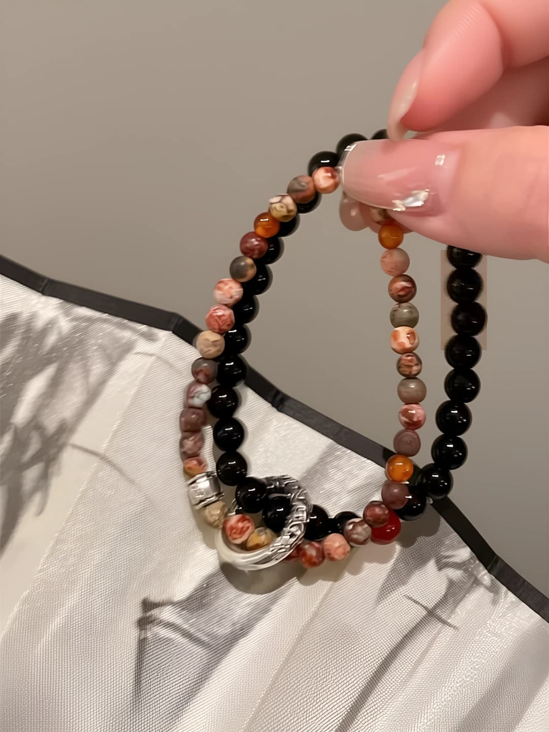 Layered multicolour double rings
