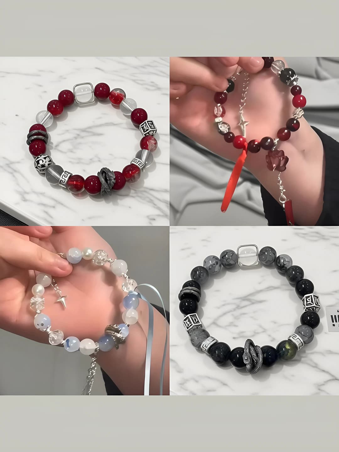 Women's handmade glass bracelet