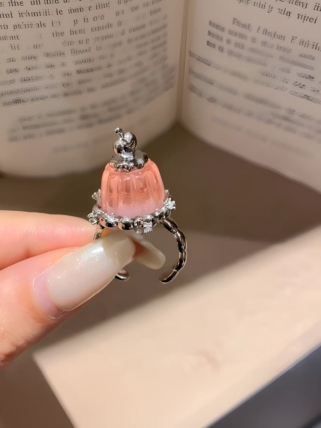 12# Ring - Silver - Pink