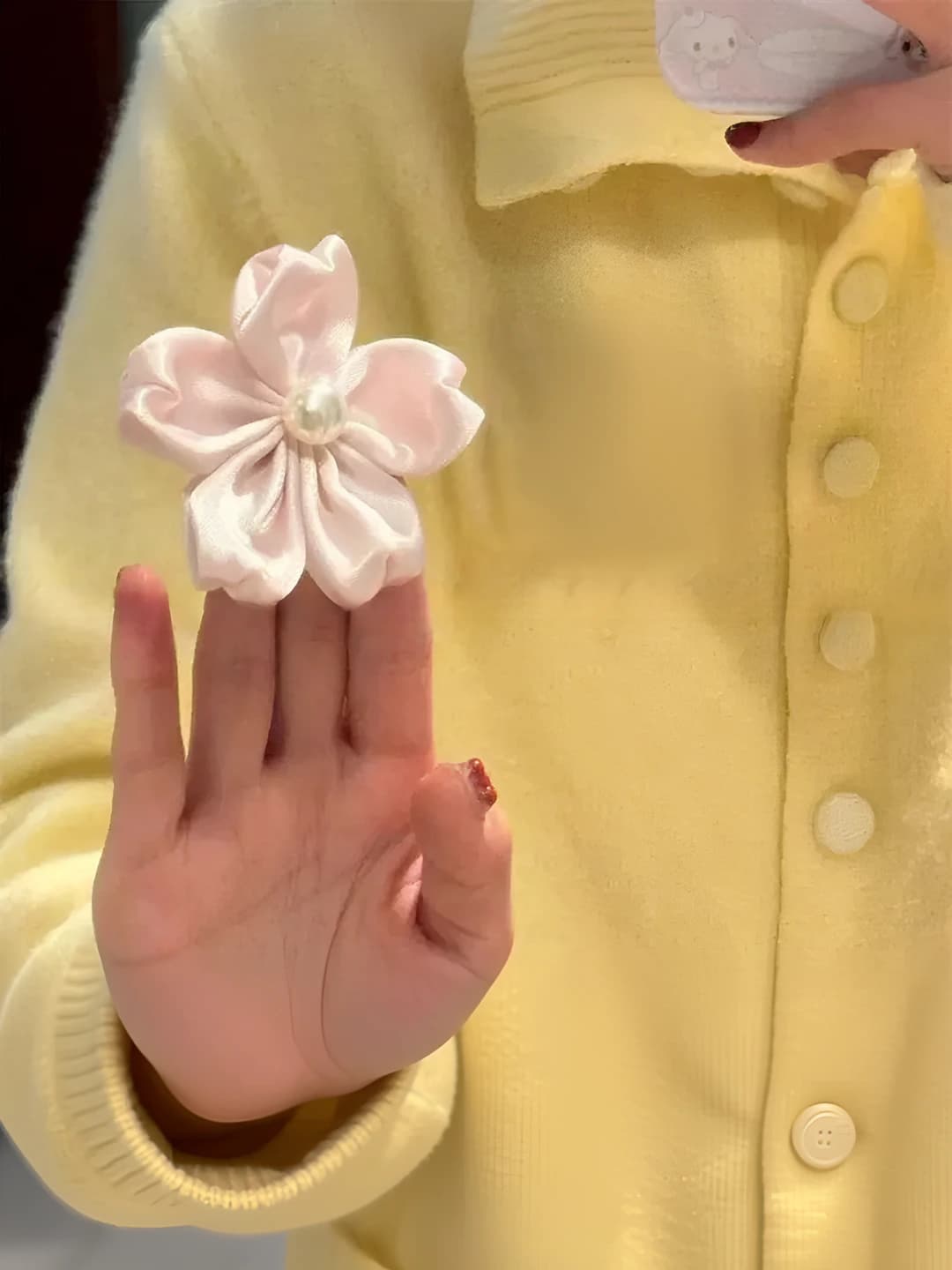 1# light pink sakura, 1 pc, ~5cm