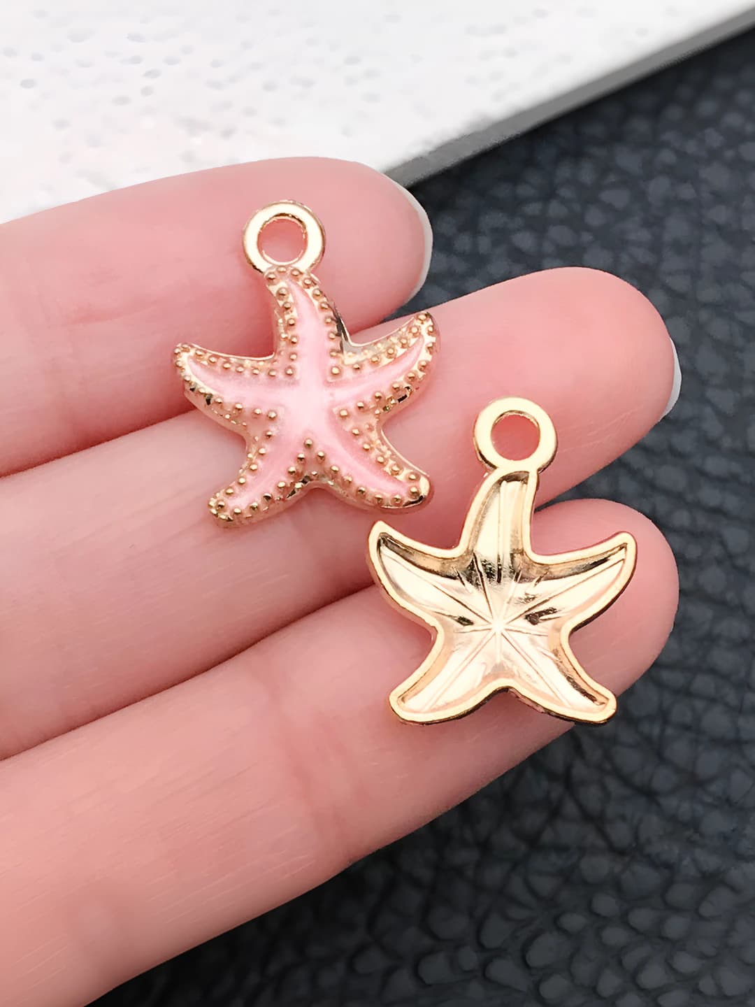 Розовая морская звезда 15x18mm-1.1g