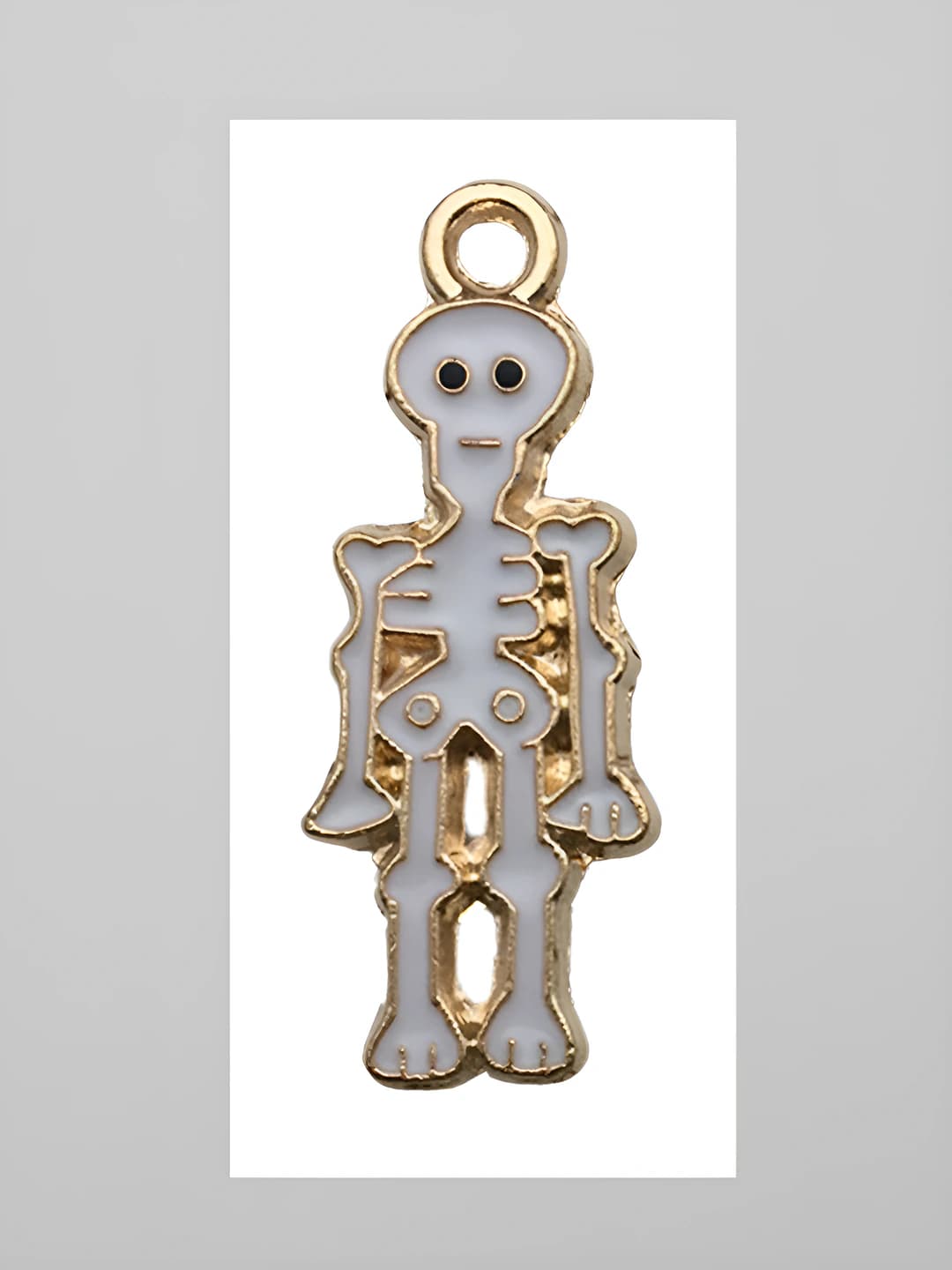 White skull 10x25mm-1g