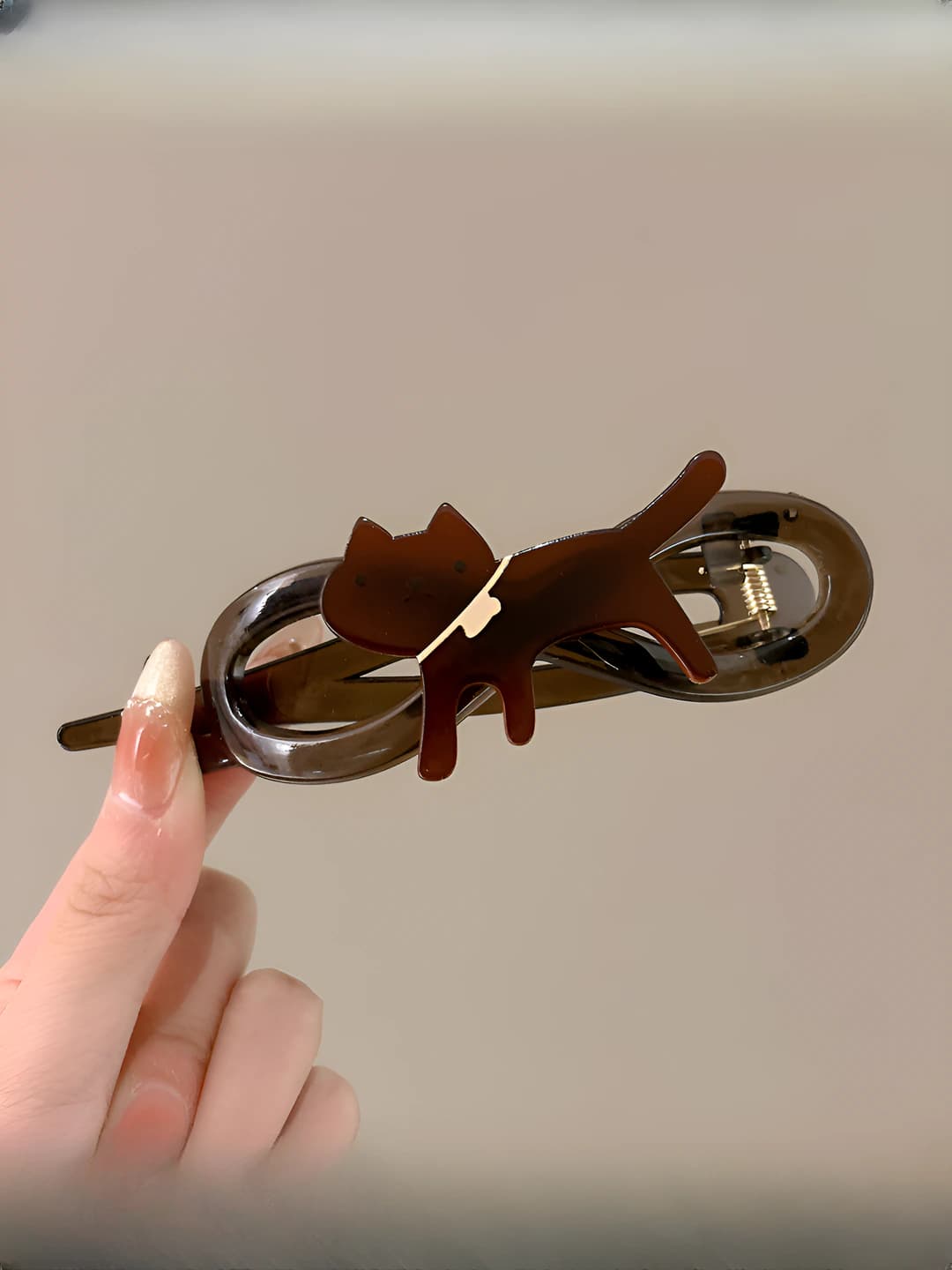 1# Dark grey clip 11 cm