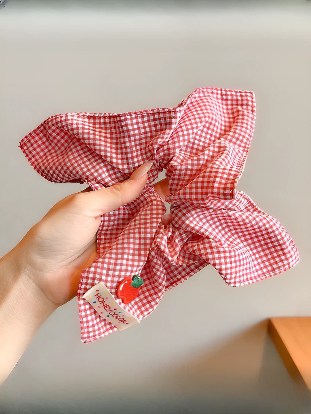 1# Красный клетчатый квадрат 21*22 см
