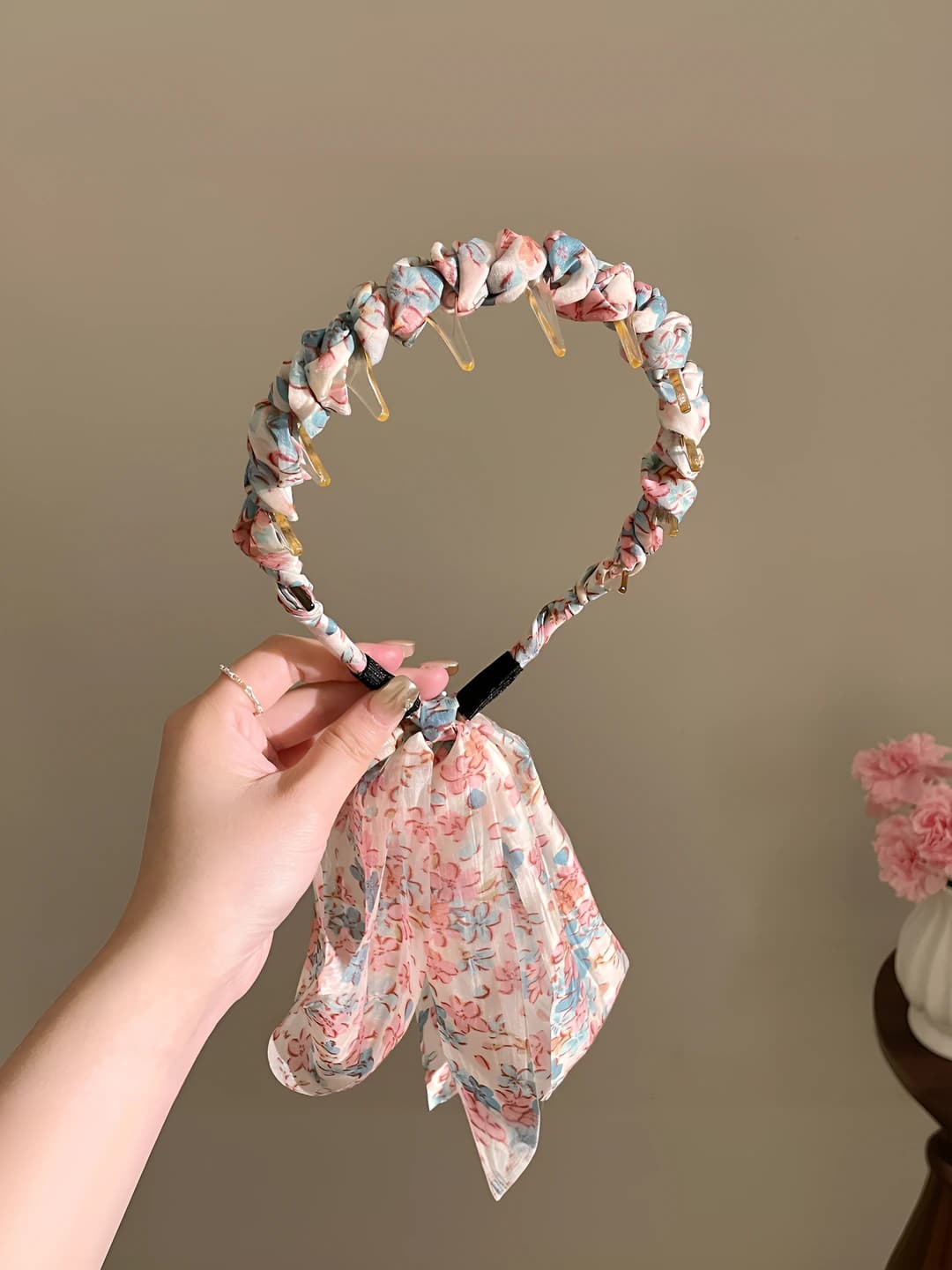 19# Floral, ribbon, lavender